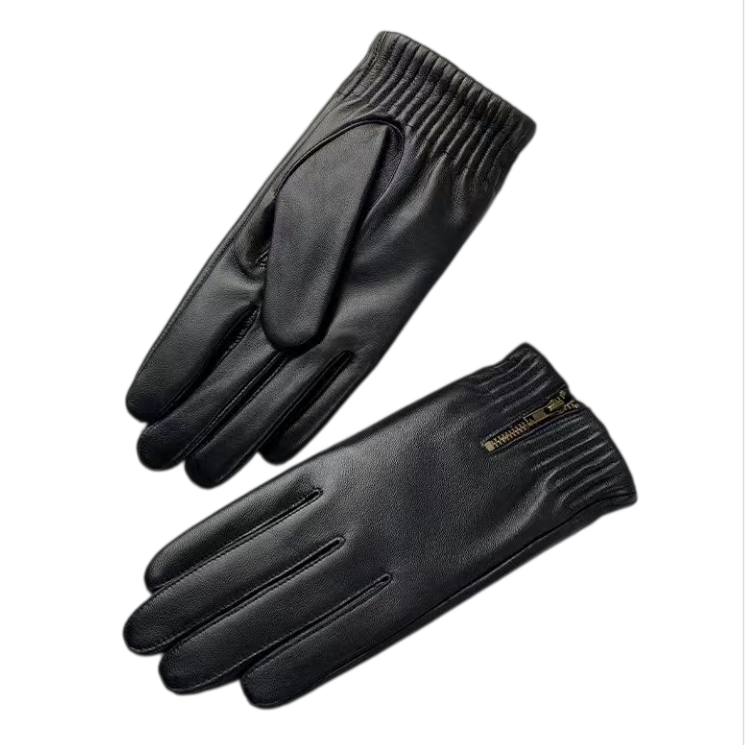 Leather Driving Glove - Guanti invernali, caldi e spessi, in