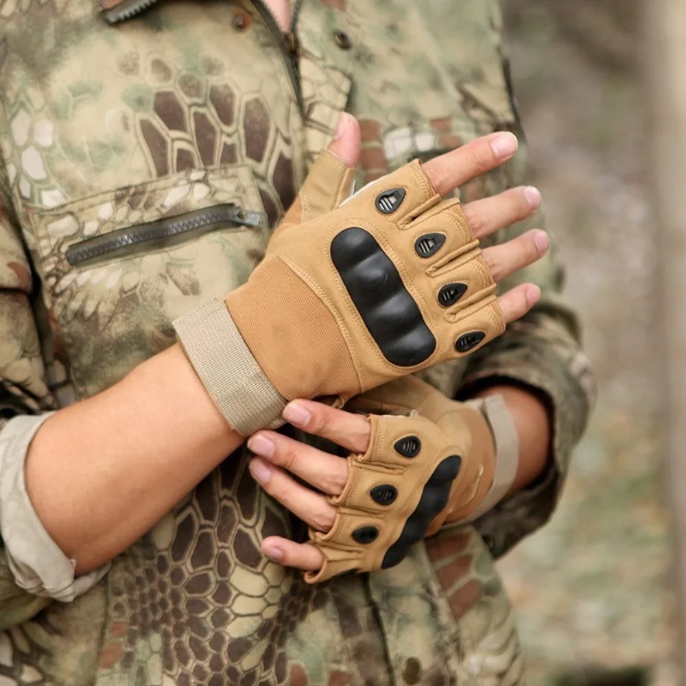 Motorcycle Glove Knuckle - Guanti tattici da esterno, a copertura