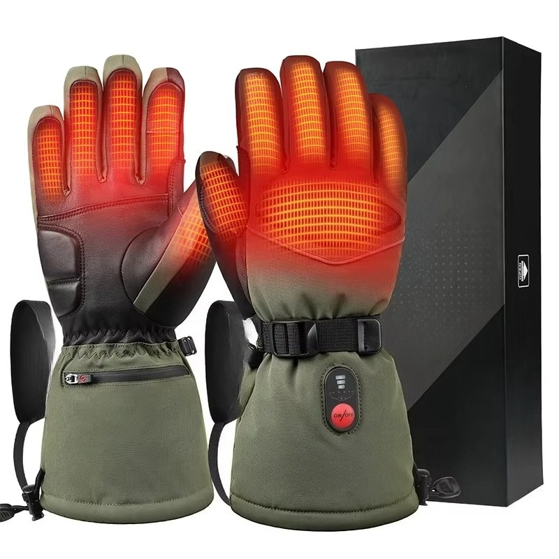 Ski Glove Waterproof - Guanti da sci riscaldati, impermeabili e