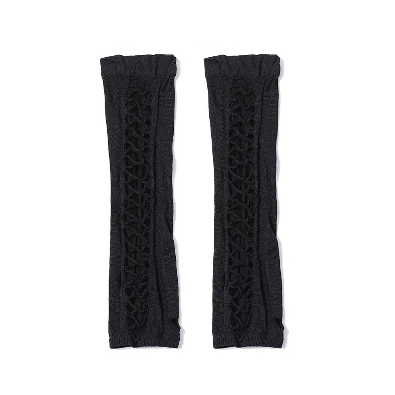 Guanti lunghi in pizzo da donn - Fingerless Glove Knit recensione e prezzo