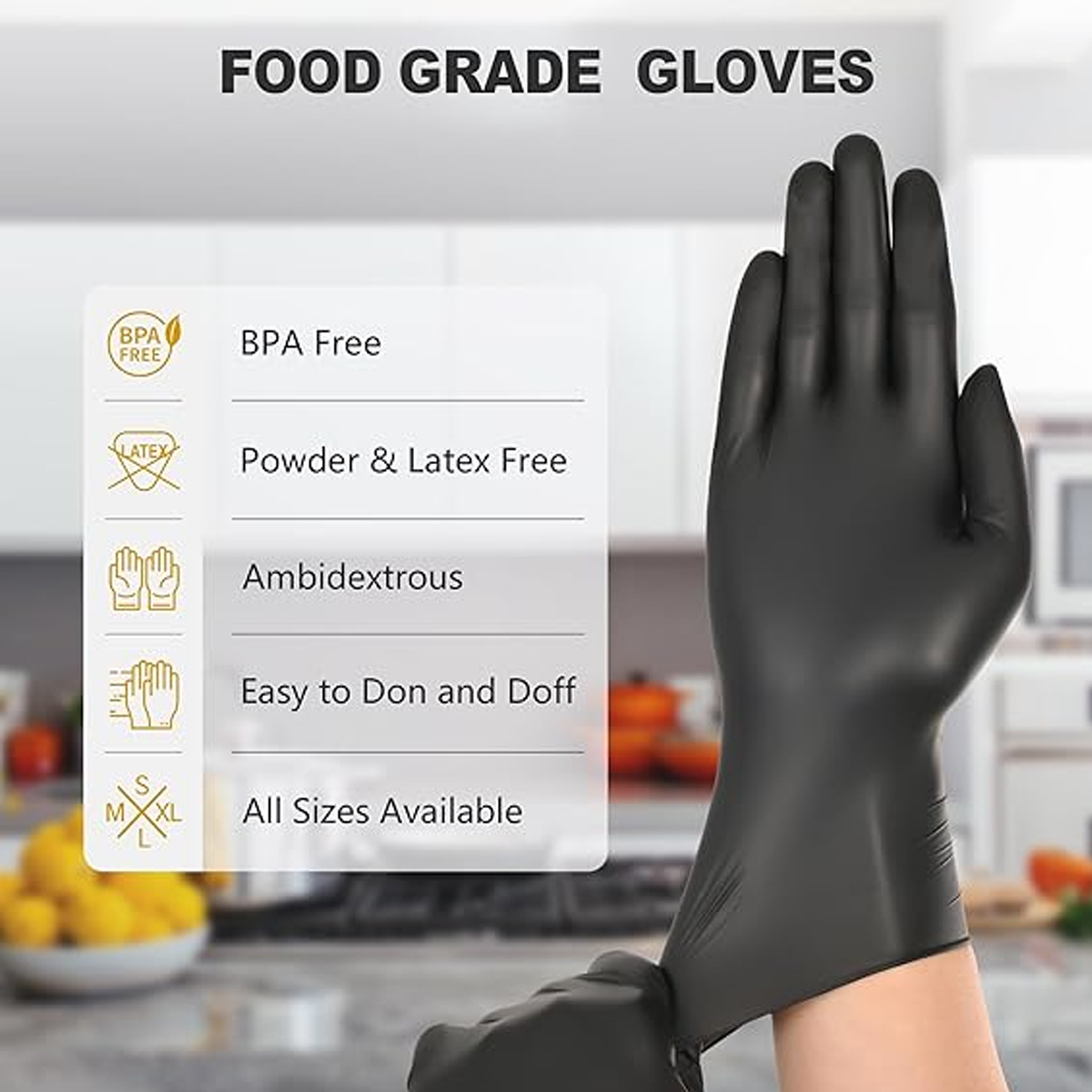 Guanti in Nitrile Neri Resiste - Latex Disposable Glove recensione e prezzo