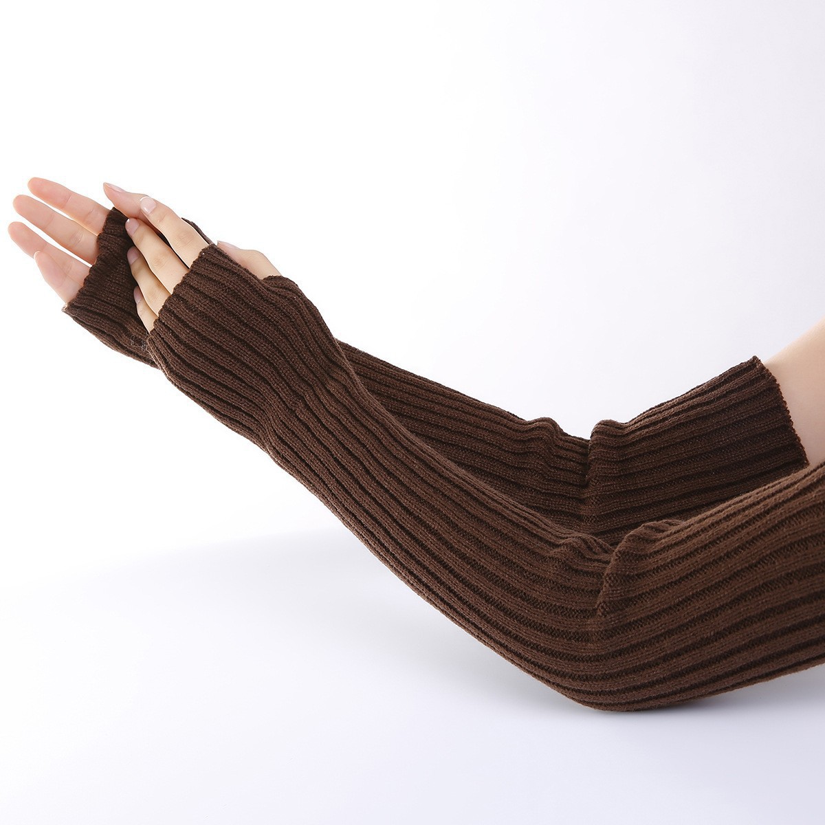 Scaldabraccia lunghi in maglia - Fingerless Glove Knit recensione e prezzo